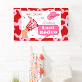 ラストロデオ レッド&ピンク ブライズメイドパーティー ウェルカム 横断幕 (インサイチュ)
