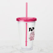 ラストロードバルーンフォントと牛のプリント、カッコいいパーティー アクリルタンブラー (右)