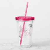 ラストロードバルーンフォントと牛のプリント、カッコいいパーティー アクリルタンブラー (裏面)