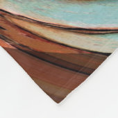 ラストンブルー抽象芸術アートフリースブランケット フリースブランケット (角)