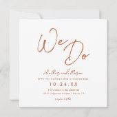 ラスト結婚砂漠の我々はシンプル結婚の セーブザデート (正面)