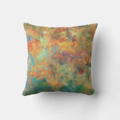 ラスト&アース抽象デザイン クッション (裏面)