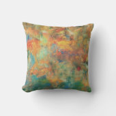 ラスト&アース抽象デザイン クッション (正面)