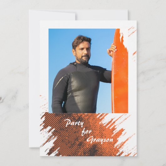 ラスト グランジ フォト 招待状 (正面)