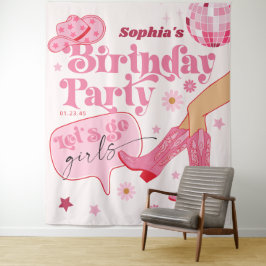 ラスト ディスコ ロデオ ブライズメイド パーティー 背景 タペストリー