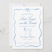 ラスト・トースト・オン・ザ・コースト脚本バチェロレッテ・パーティー 招待状 (正面)