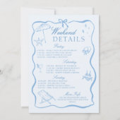 ラスト・トースト・オン・ザ・コースト脚本バチェロレッテ・パーティー 招待状 (裏面)