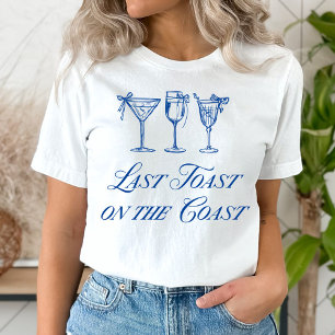 ラスト・トースト・オン・ザ・コースト エレガントな手描きの弓 Tシャツ