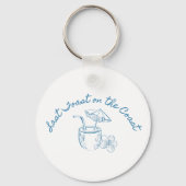 ラスト・トースト・オン・ザ・コースト バチェロレッテ・パーティー・デザイン キーホルダー (裏面)