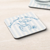 ラスト・トースト・オン・ザ・コースト バチェロレッテ・パーティー・デザイン コースター (左側)