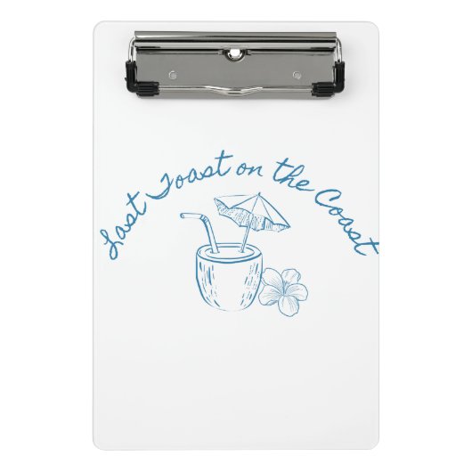 ラスト・トースト・オン・ザ・コースト バチェロレッテ・パーティー・デザイン ミニクリップボード (正面)
