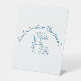 ラスト・トースト・オン・ザ・コースト バチェロレッテ・パーティー・デザイン 台座サイン