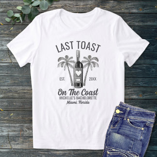 ラスト・トースト・オン・ザ・コースト ビーチ バチェラレット ブライド トライブレンドTシャツ
