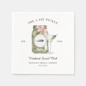 ラスト ピクル | バチェロレッテ ウィークエンド スタンダードカクテルナプキン (正面)