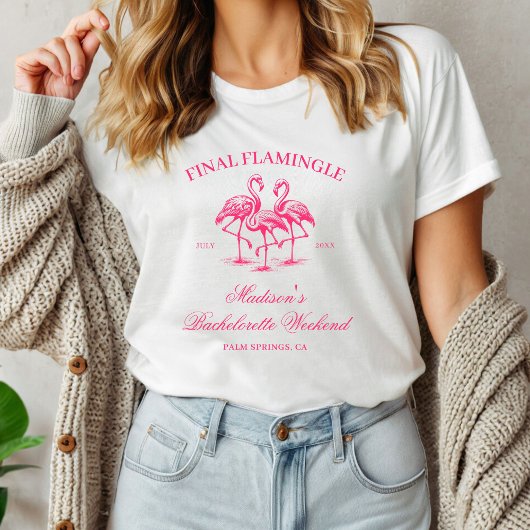 ラスト フラミンゴ バチェロレッテ Tシャツ