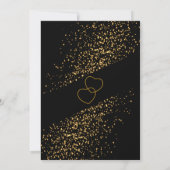 ラスト フリンのビフォア ザ リング ブライズメイド - ゴールド 招待状 (裏面)