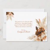 ラスト・ボヘミアン・パンパ・グラ結婚スズ サンキューカード (裏面)