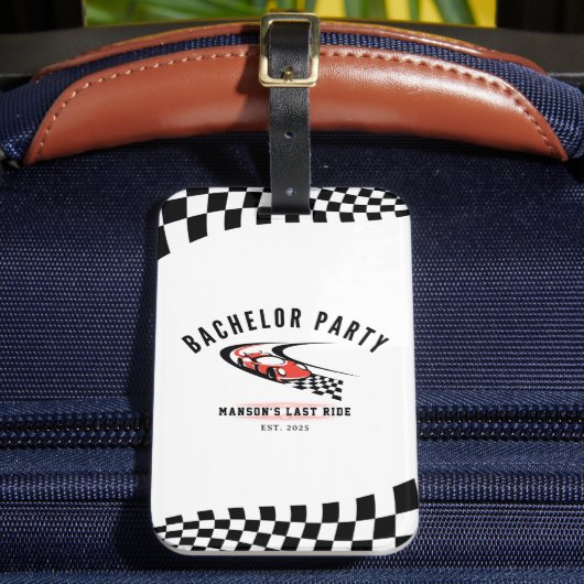 ラスト ライド バチェラーパーティー トラッカー ラゲッジタグ (正面インサイチュ2)