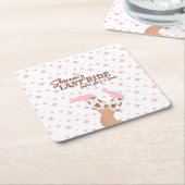 ラスト ライド ブライズメイド パーティー スクエアペーパーコースター (アングル)