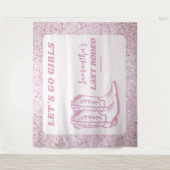 ラスト ロデオ ウェスタンカウガール バチェロレッテ パーティー タペストリー (正面)