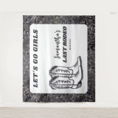 ラスト ロデオ ウェスタンカウガール バチェロレッテ パーティー タペストリー (正面)