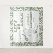 ラスト ロデオ ウェスタンカウガール バチェロレッテ パーティー タペストリー (正面)