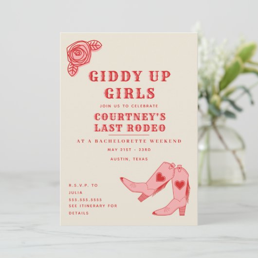 ラスト ロデオ ジーディー アップ ブライズメイド ウィークエンド 予定 招待状 (スタンド正面)