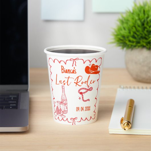 ラスト ロデオ ナッシュビル ブライズゲットウィークエンド パーティー 紙コップ (インサイチュ)