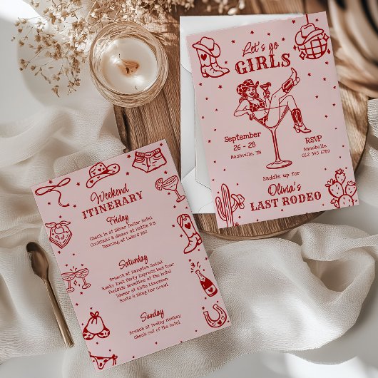 ラスト ロデオ バチェロレッテ ウィークエンド 予定表 ドゥードル 招待状