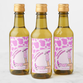 ラスト ロデオ ピンクカウガール ブライダルシャワー パーティー ワインラベル