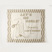 ラスト ロデオ レトロ ウエスタン ブライズテイル パーティー タペストリー (正面(横))