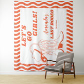 ラスト ロデオ レトロ ウエスタン ブライズテイル パーティー タペストリー (インサイチュ)