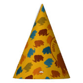 ラスト&金ゴールドマンガウルマンモスパーソナライズされた パーティーハット (左)