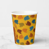 ラスト&金ゴールドマンガウルマンモスパーソナライズされた 紙コップ (左)