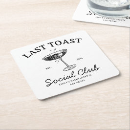 ラスト toast ソーシャル クラブ ブライズメイド パーティー グッズ スクエアペーパーコースター