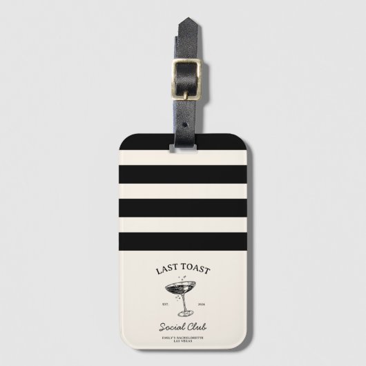 ラスト toast ソーシャル クラブ ブライズメイド パーティー グッズ ラゲッジタグ (正面縦)