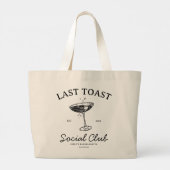 ラスト toast ソーシャル クラブ ブライズメイド パーティー グッズ ラージトートバッグ (裏面)