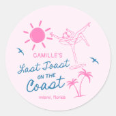 ラスト toast バチェロレッテウィークエンド ラウンドステッカー ラウンドシール (正面)