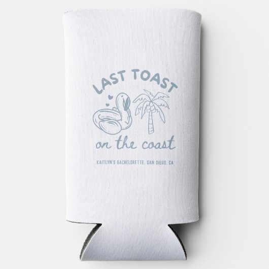 ラスト toast 結婚前パーティー 缶クーラー ギフト スリム缶クーラー (正面)