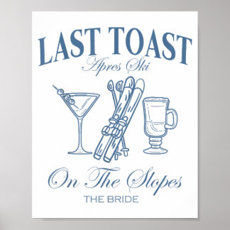 ラスト toast on the slopes バチュラー スキー ブライダル ポスター