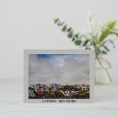 ラスパルマスのシティビュー 箔シーズンポストカード (立ち正面)