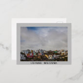 ラスパルマスのシティビュー 箔シーズンポストカード (正面/裏面)