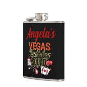 ラスベおもしろいパーソナライズされたガス誕生日パーティスクワッド フラスク (左)