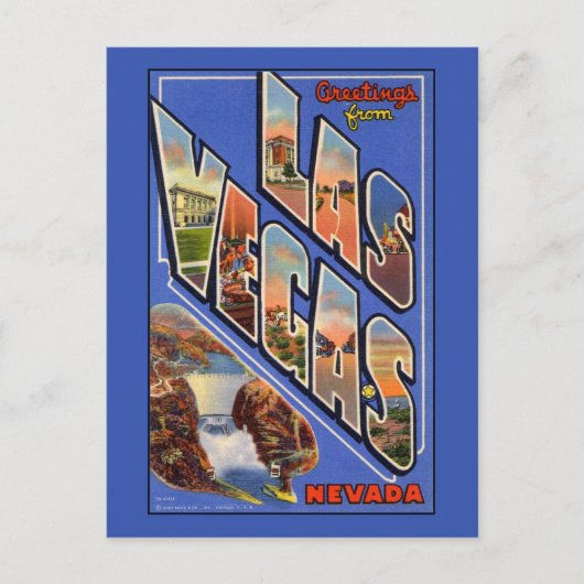 ラスベガスからのご挨拶 ポストカード (正面)