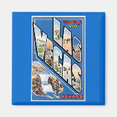 ラスベガスからの挨拶!ヴィンテージ マグネット (正面)