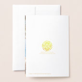 ラスベガスからメリークリスマス写真フォイルカード 箔カード (裏面封筒付き)