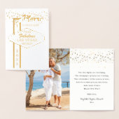 ラスベガスからメリークリスマス写真フォイルカード 箔カード (ディスプレー)