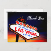 -ラスベガスすばらしいネバダの印ありがとう ポストカード (正面/裏面)