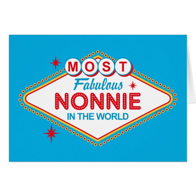 ラスベガスすばらしいNonnieのカード (正面横)