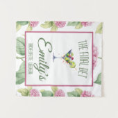 ラスベガスでのハッピーな花嫁の友達たちとのパーティー タペストリー (正面(横))